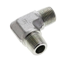 3/8'' NPT Male Zinc plated Steel 90 deg Elbow Fitting 250 Bar - Hydraulic
