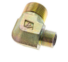 UN 1-3/16''-12 x UN 13/16''-16 Macho Codo de 90 grados de acero galvanizado ORFS 400 Bar - Hidráulico