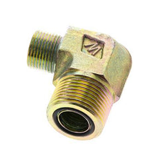 UN 1-3/16''-12 x UN 13/16''-16 Macho Codo de 90 grados de acero galvanizado ORFS 400 Bar - Hidráulico