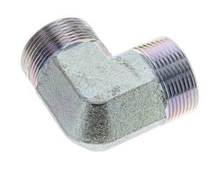 UN 1-11/16''-12 Male Zinc plated Steel 90 deg Elbow Fitting ORFS 250 Bar - Hydraulic