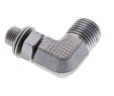 UNF 9/16''-18 x G 1/8'' Macho Codo de 90 grados de acero galvanizado ORFS 400 Bar - Hidráulico