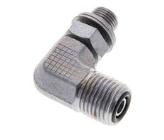 UNF 9/16''-18 x G 1/8'' Macho Codo de 90 grados de acero galvanizado ORFS 400 Bar - Hidráulico