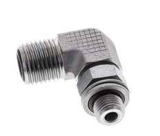 UNF 9/16''-18 x G 1/8'' Macho Codo de 90 grados de acero galvanizado ORFS 400 Bar - Hidráulico