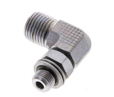 UNF 9/16''-18 x G 1/8'' Macho Codo de 90 grados de acero galvanizado ORFS 400 Bar - Hidráulico