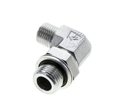 UN 11/16''-16 x G 1/2'' Macho Codo de 90 grados de acero galvanizado ORFS 400 Bar - Hidráulico