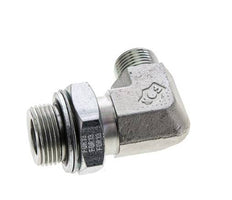 UN 13/16''-16 x G 3/4'' Macho Codo de 90 grados de acero galvanizado ORFS 400 Bar - Hidráulico