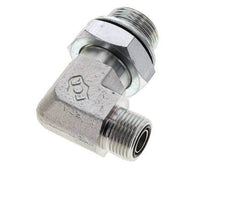 UN 13/16''-16 x G 3/4'' Macho Codo de 90 grados de acero galvanizado ORFS 400 Bar - Hidráulico