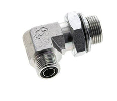 UN 13/16''-16 x G 3/4'' Macho Codo de 90 grados de acero galvanizado ORFS 400 Bar - Hidráulico