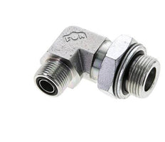 UN 13/16''-16 x G 3/4'' Macho Codo de 90 grados de acero galvanizado ORFS 400 Bar - Hidráulico