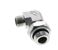 UN 13/16''-16 x G 3/4'' Macho Codo de 90 grados de acero galvanizado ORFS 400 Bar - Hidráulico