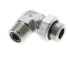 UNS 1''-14 x G 3/4'' Macho Codo de 90 grados de acero galvanizado ORFS 400 Bar - Hidráulico