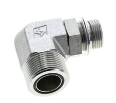 UN 1-7/16''-12 x G 3/4'' Macho Codo de 90 grados de acero galvanizado ORFS 315 Bar - Hidráulico