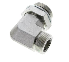 UN 1-7/16''-12 x G 1 1/4'' Macho Codo de 90 grados de acero galvanizado ORFS 250 Bar - Hidráulico
