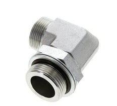UN 1-7/16''-12 x G 1 1/4'' Macho Codo de 90 grados de acero galvanizado ORFS 250 Bar - Hidráulico