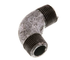R 3/8'' Male Zinc plated Cast iron 90 deg Elbow Fitting 25 Bar [2 Pieces]