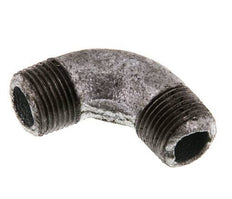 R 3/8'' Male Zinc plated Cast iron 90 deg Elbow Fitting 25 Bar [2 Pieces]