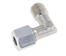 R 1/4'' Male x 8L Zinc plated Steel 90 deg Elbow Fitting 315 Bar DIN 2353