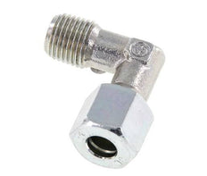 R 1/4'' Male x 8L Zinc plated Steel 90 deg Elbow Fitting 315 Bar DIN 2353