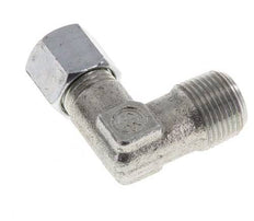 R 3/8'' Male x 8L Zinc plated Steel 90 deg Elbow Fitting 315 Bar DIN 2353