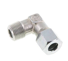 R 3/8'' Male x 10L Zinc plated Steel 90 deg Elbow Fitting 315 Bar DIN 2353