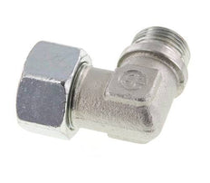 G 1'' Male x 25S Zinc plated Steel 90 deg Elbow Fitting 400 Bar DIN 2353