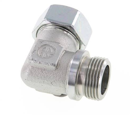 G 1'' Macho x 28L Codo de 90 grados de acero galvanizado 160 Bar DIN 2353