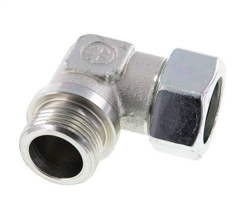 G 1'' Macho x 28L Codo de 90 grados de acero galvanizado 160 Bar DIN 2353