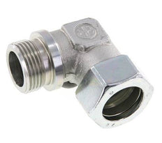 G 1'' Macho x 28L Codo de 90 grados de acero galvanizado 160 Bar DIN 2353