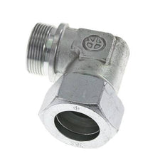 G 1 1/2'' Macho x 38S Codo de acero galvanizado de 90 grados 315 Bar DIN 2353