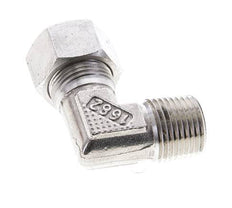 1/2'' NPT Male x 15L Stainless steel 90 deg Elbow Cutting ring 315 Bar DIN 2353