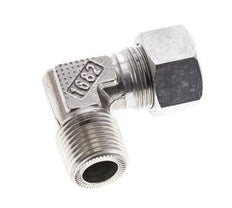 1/2'' NPT Male x 15L Stainless steel 90 deg Elbow Cutting ring 315 Bar DIN 2353