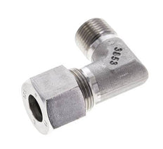 3/8'' NPT Male x 12S Stainless steel 90 deg Elbow Cutting ring 630 Bar DIN 2353