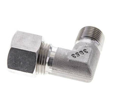 3/8'' NPT Male x 12S Stainless steel 90 deg Elbow Cutting ring 630 Bar DIN 2353