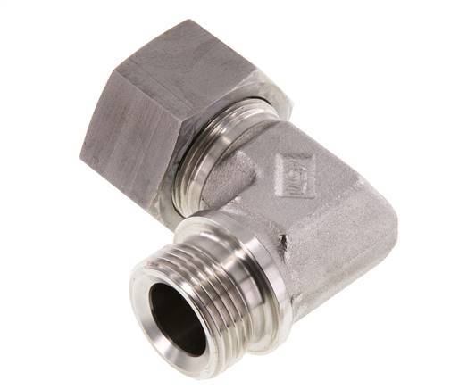 G 1'' Male x 25S Stainless steel 90 deg Elbow Fitting 400 Bar DIN 2353