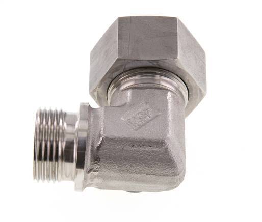 G 1'' Male x 25S Stainless steel 90 deg Elbow Fitting 400 Bar DIN 2353