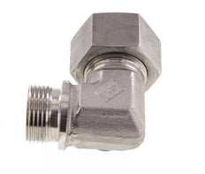 G 1'' Male x 25S Stainless steel 90 deg Elbow Fitting 400 Bar DIN 2353