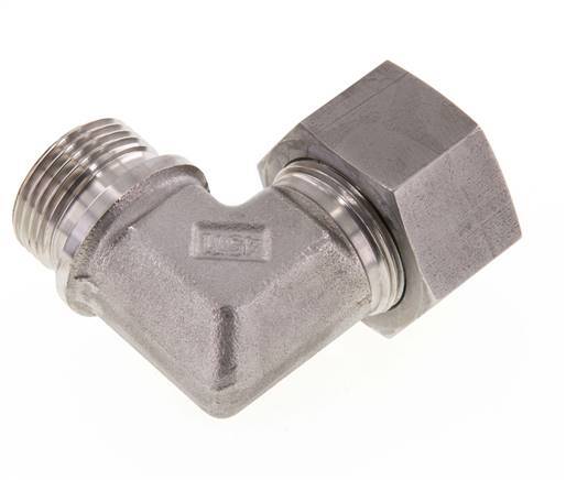 G 1'' Male x 25S Stainless steel 90 deg Elbow Fitting 400 Bar DIN 2353