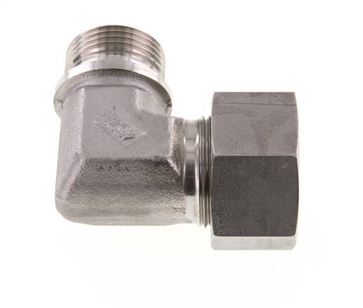 G 1'' Male x 25S Stainless steel 90 deg Elbow Fitting 400 Bar DIN 2353