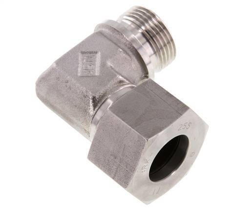 G 1'' Male x 25S Stainless steel 90 deg Elbow Fitting 400 Bar DIN 2353