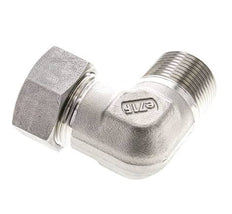 1'' NPT Male x 28L Stainless steel 90 deg Elbow Cutting ring 160 Bar DIN 2353