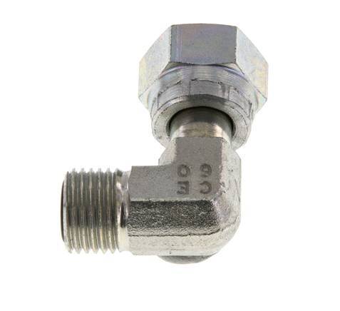 UNF 9/16''-18 x UNF 9/16''-18 M/F Codo de 90 grados de acero galvanizado ORFS 630 Bar - Hidráulico