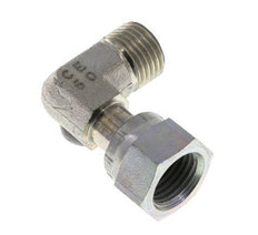 UNF 9/16''-18 x UNF 9/16''-18 M/F Codo de 90 grados de acero galvanizado ORFS 630 Bar - Hidráulico