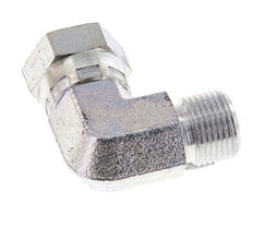 G 3/8'' M/F Zinc plated Steel 90 deg Elbow Fitting 325 Bar - Hydraulic