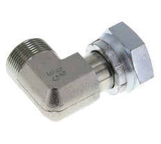UN 1-7/16''-12 x UN 1-7/16''-12 M/F Zinc plated Steel 90 deg Elbow Fitting ORFS 400 Bar - Hydraulic