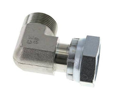 UN 1-7/16''-12 x UN 1-7/16''-12 M/F Zinc plated Steel 90 deg Elbow Fitting ORFS 400 Bar - Hydraulic