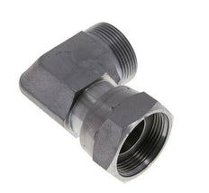 UN 1-11/16''-12 x UN 1-11/16''-12 M/F Zinc plated Steel 90 deg Elbow Fitting ORFS 250 Bar - Hydraulic