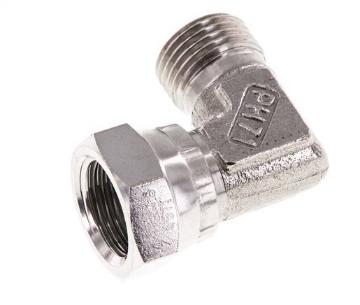G 1/2'' M/F Stainless steel 90 deg Elbow Fitting 300 Bar - Hydraulic