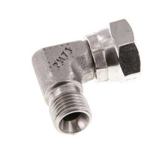 G 1/4'' M/F Stainless steel 90 deg Elbow Fitting 350 Bar - Hydraulic