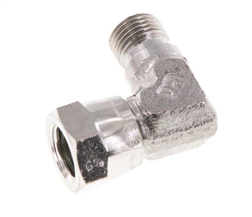 G 1/8'' M/F Codo de 90 grados de acero inoxidable 475 Bar - Hidráulico