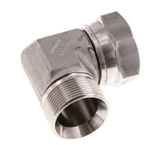 G 1 1/2'' M/F Stainless steel 90 deg Elbow Fitting 125 Bar - Hydraulic
